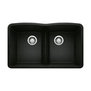 32 X 19-3/8" Double Bowl 50/50 Low Divide Undermount-6