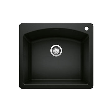 25 X 22" Single Bowl Dual Mount