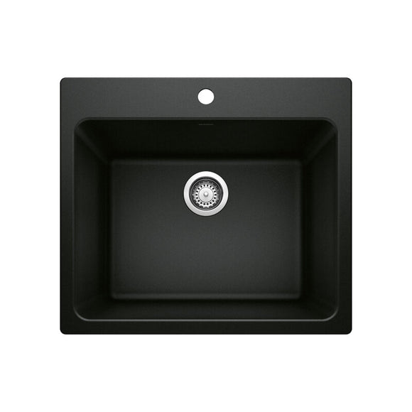 25 X 22" Single Bowl Dual Mount Laundry Sink