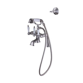 Elegant Wall or Deck Mount Tub Filler Trim Kit with Handshower - 0