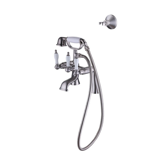 Elegant Wall or Deck Mount Tub Filler Trim Kit with Handshower