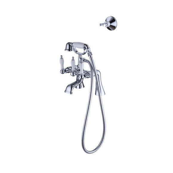 Elegant Wall or Deck Mount Tub Filler Trim Kit with Handshower