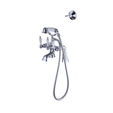 Elegant Wall or Deck Mount Tub Filler Trim Kit with Handshower