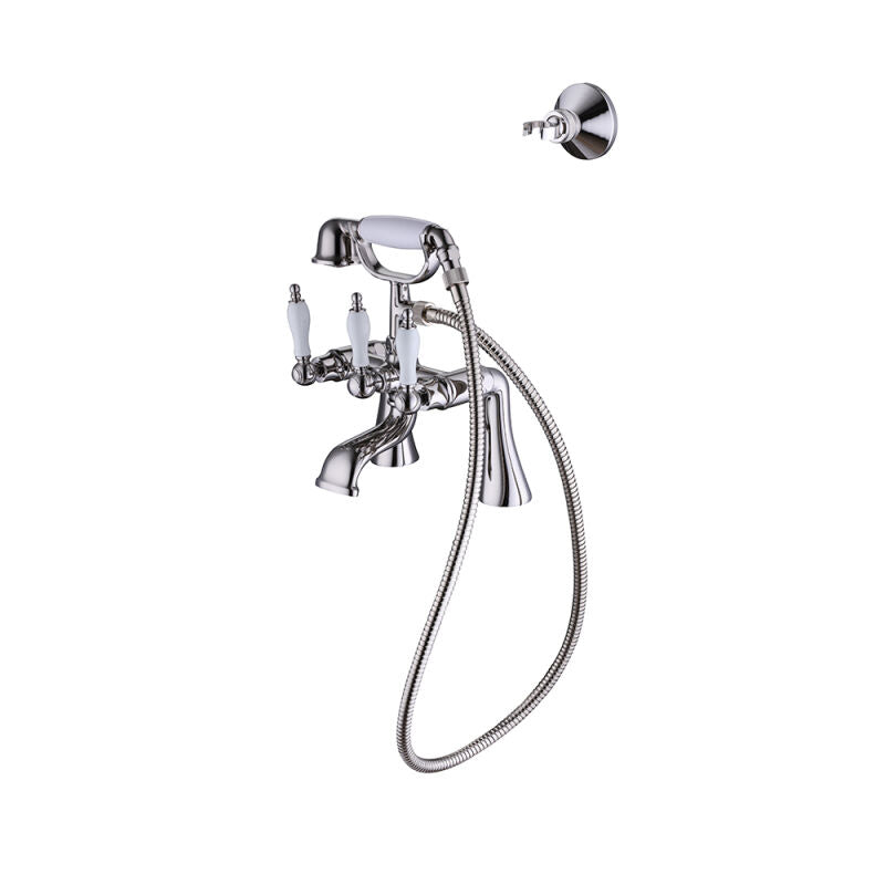 Elegant Wall or Deck Mount Tub Filler Trim Kit with Handshower