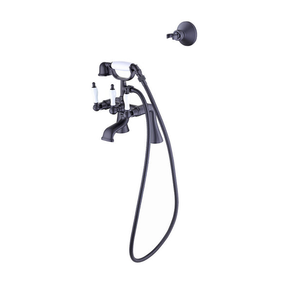 Elegant Wall or Deck Mount Tub Filler Trim Kit with Handshower