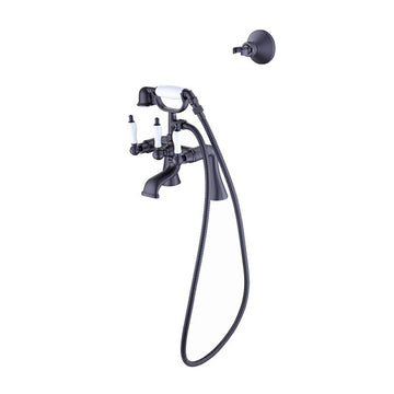 Elegant Wall or Deck Mount Tub Filler Trim Kit with Handshower