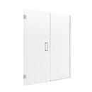Modern 46-1/2" to 48" x 74 Frameless Hinge Shower Door & Inline Panel-2