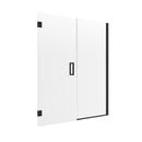 Modern 46-1/2" to 48" x 74 Frameless Hinge Shower Door & Inline Panel-1
