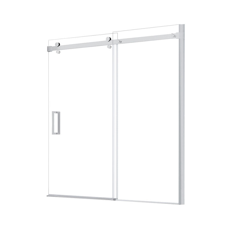 Architectural 46-7/8" to 48" x 74" Slow Close Roller Shower Door - 0