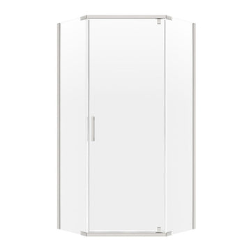 Minimalist Frameless Neo-Angle Shower Door - 0