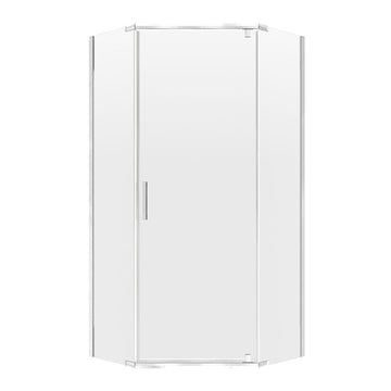 Minimalist Frameless Neo-Angle Shower Door - 0