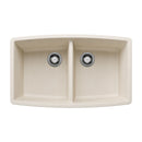 33 X 20" Double Bowl 50/50 Undermount-1