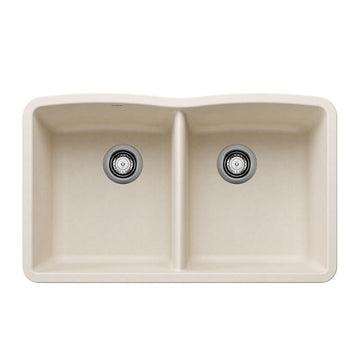 32 X 19-3/8" Double Bowl 50/50 Low Divide Undermount - 0