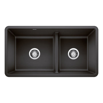 33" X 18" Double Bowl 60/40 Reversible Offset Low Divide Undermount - 0