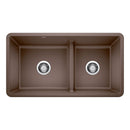 33" X 18" Double Bowl 60/40 Reversible Offset Low Divide Undermount-8