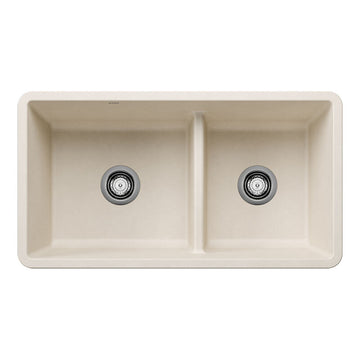 33" X 18" Double Bowl 60/40 Reversible Offset Low Divide Undermount - 0