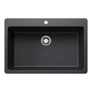 33" X 22" Single Bowl Dual Mount-5