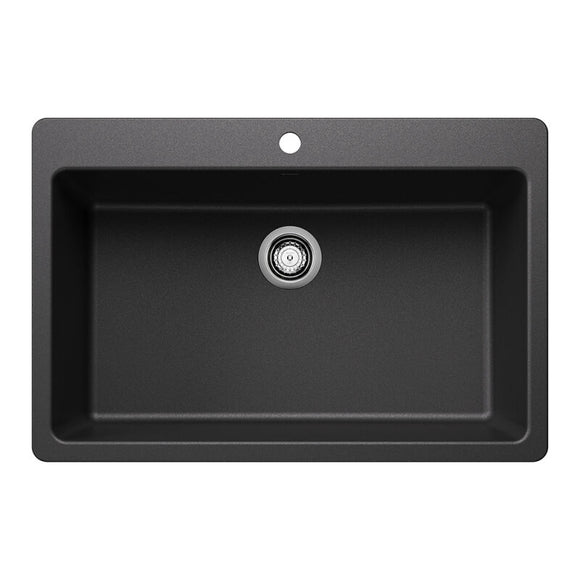 33" X 22" Single Bowl Dual Mount