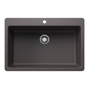 33" X 22" Single Bowl Dual Mount - 0