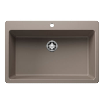 33" X 22" Single Bowl Dual Mount