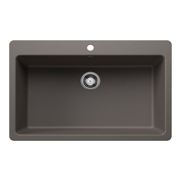 33" X 22" Single Bowl Dual Mount