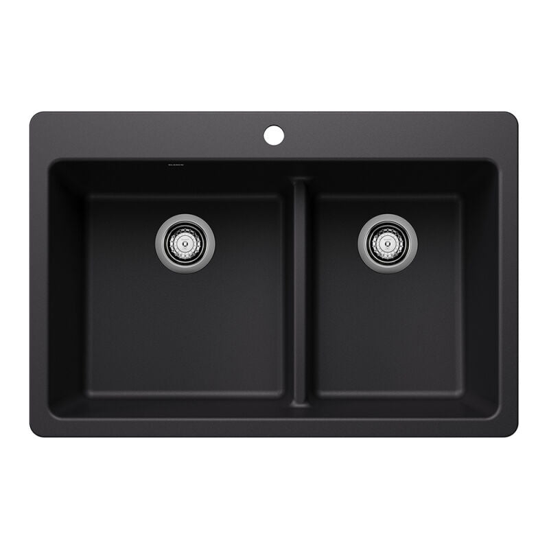 33" X 22" Double Bowl 60/40 Offset Low Divide Dual Mount