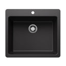 25" X 22" Single Bowl Dual Mount-1