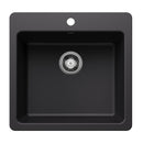 21-1/4" X 20-1/2" Single Bowl Dual Mount-5