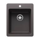 16-3/4" X 20-1/2" Single Bowl Dual Mount Bar Sink-4