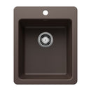 16-3/4" X 20-1/2" Single Bowl Dual Mount Bar Sink-2