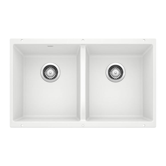 29-3/4" X 18-1/8" Double Bowl 50/50 Undermount