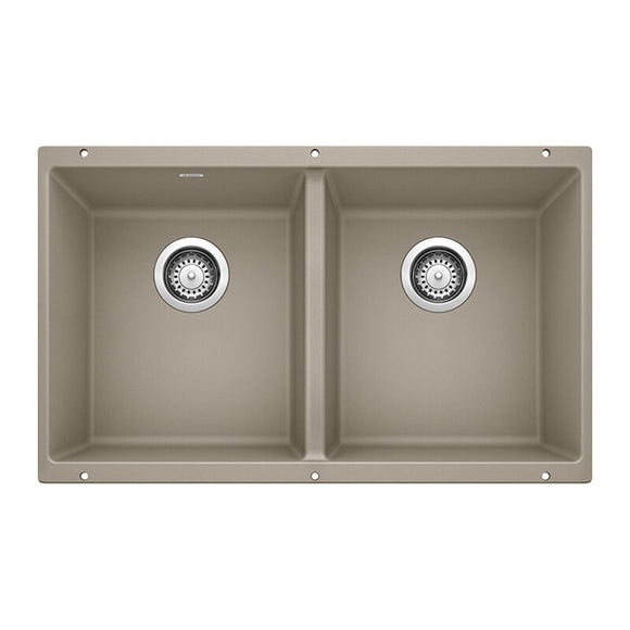 29-3/4" X 18-1/8" Double Bowl 50/50 Undermount