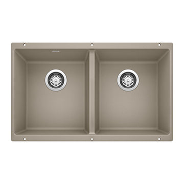 29-3/4" X 18-1/8" Double Bowl 50/50 Undermount