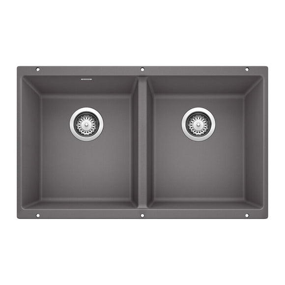 29-3/4" X 18-1/8" Double Bowl 50/50 Undermount