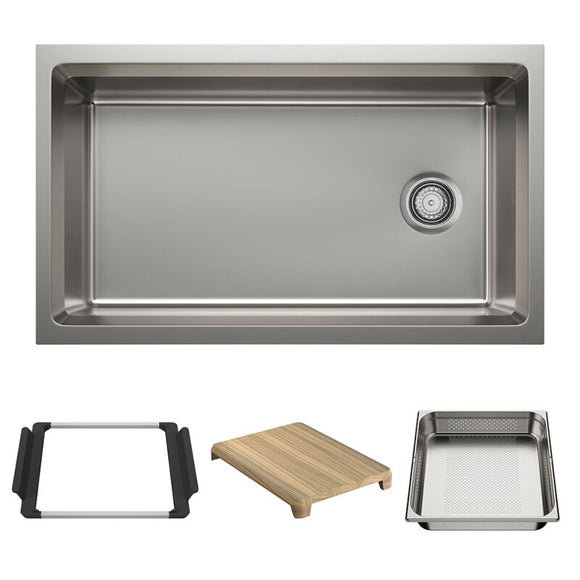 33" X 19-1/2" Undermount WorkStation Sink