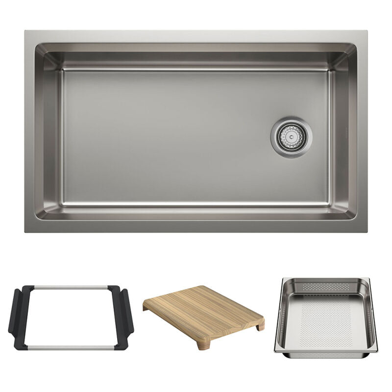 33" X 19-1/2" Undermount WorkStation Sink