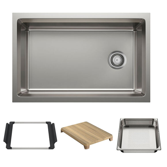 30" X 19-1/2" Undermount WorkStation Sink
