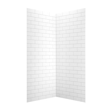 42" X 42" CORNER SHOWER WALL KIT