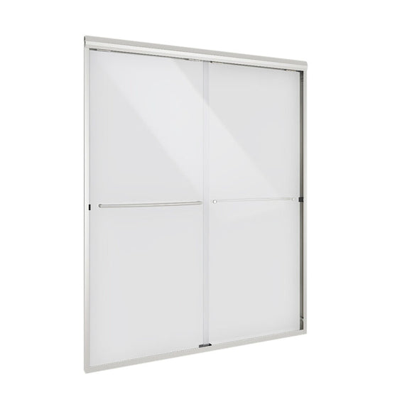 50" to 54" x 55" Minimalist Frameless Sliding Tub Door