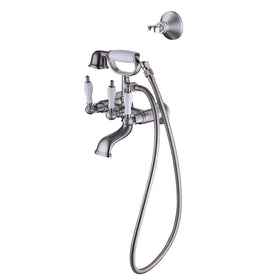 Elegant Wall or Deck Mount Tub Filler Trim Kit with Handshower