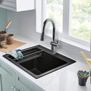 25 X 22" Single Bowl Dual Mount Laundry Sink-9