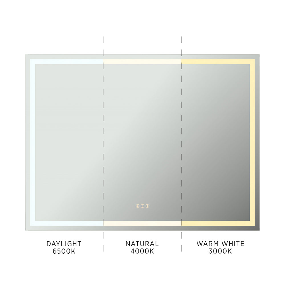 48" x 36" LED Lighted Mirror