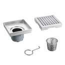 4" x 4" Square Drain and Body Square Grate-2