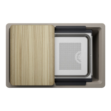 30" X 19-1/2" Undermount WorkStation Sink - 0