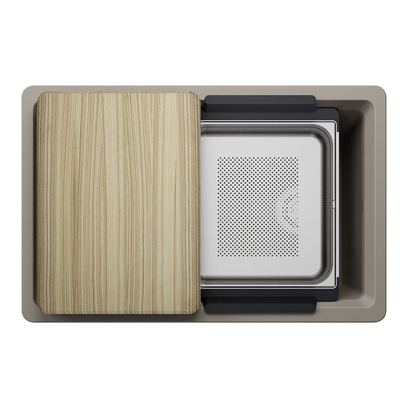 30" X 19-1/2" Undermount WorkStation Sink