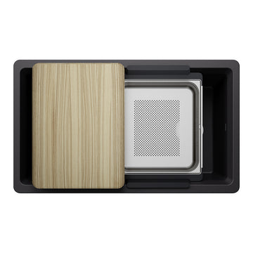 33" X 19-1/2" Undermount WorkStation Sink - 0