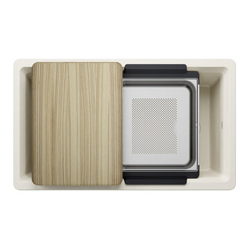 33" X 19-1/2" Undermount WorkStation Sink - 0