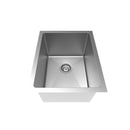 15" x 18-1/2" Near Zero Radius Single Bowl Undermount-2