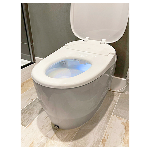 Ellonia White Auto Flush Elongated Intelligent Toilet w/Slow Close Heated Seat