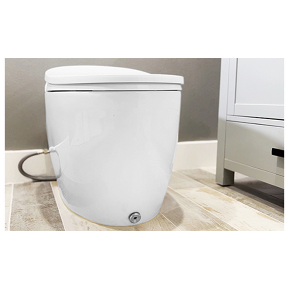 Ellonia White Auto Flush Elongated Intelligent Toilet w/Slow Close Heated Seat